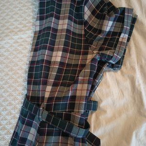 Collectif Caterina swing dress navy grey check size 18